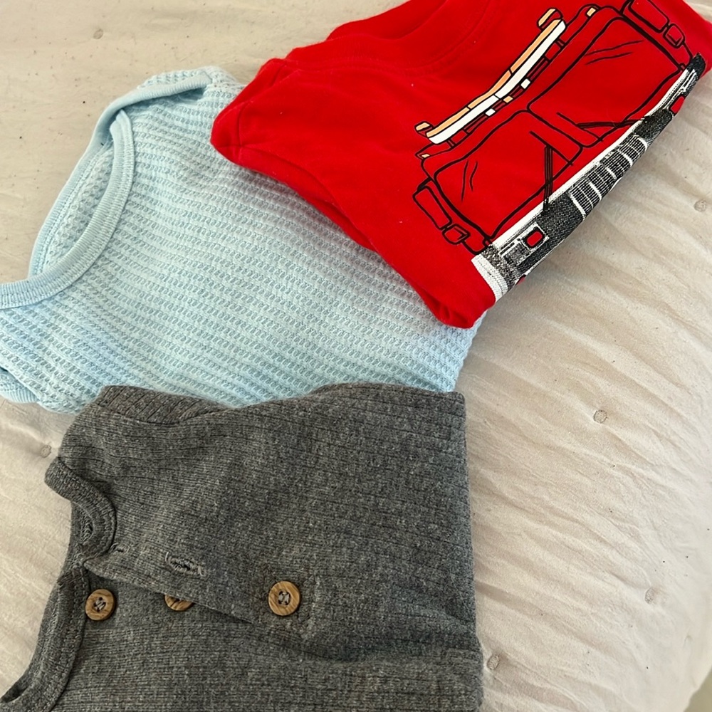 Boys 3-6 month onesie bundle